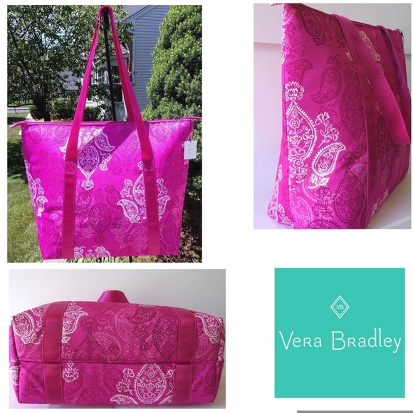 Vera Bradley Stamped Paisley Cooler Tote 👜 Bag - Picture 2 of 13